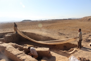 کشف بقایای دژ تاریخی مربوط به دوره هخامنشی در محوطه ریوی خراسان شمالی