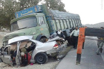یک کشته و سه زخمی در واژگونی کامیون در خراسان شمالی