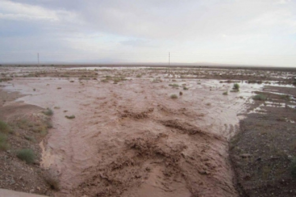 وقوع سیل در خراسان شمالی خسارت‌بار بود