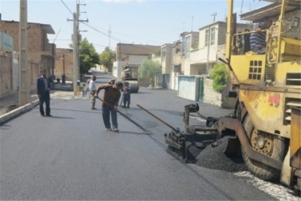 روکش آسفالت ۲۹ نقطه بافت فرسوده در بجنورد