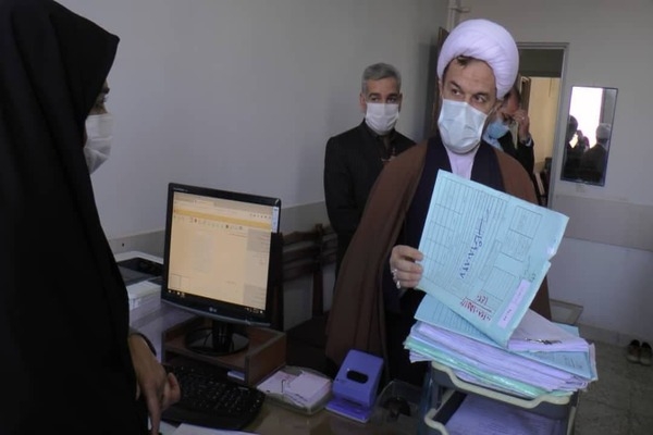 بازدید رئیس کل دادگستری استان از حوزه قضایی شیروان