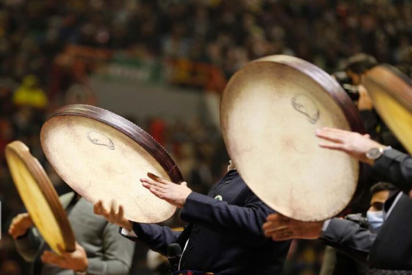 برگزاری همایش بزرگ دف نوازان در بش قارداش بجنورد